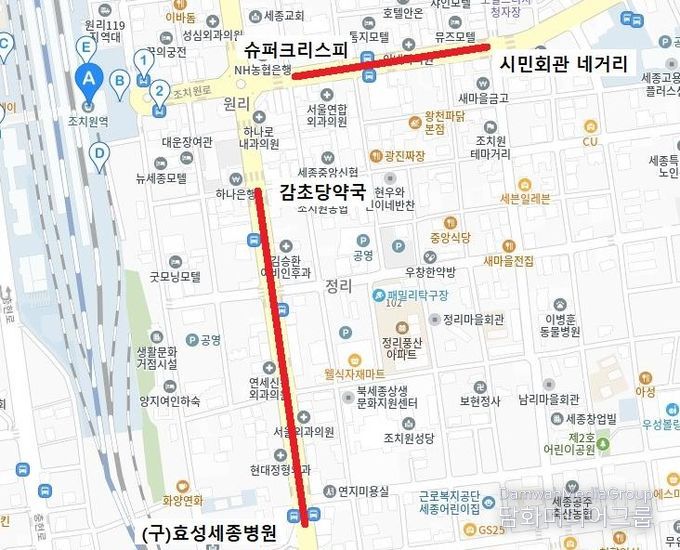 2026년 설 명절 전통시장 유예 위치도