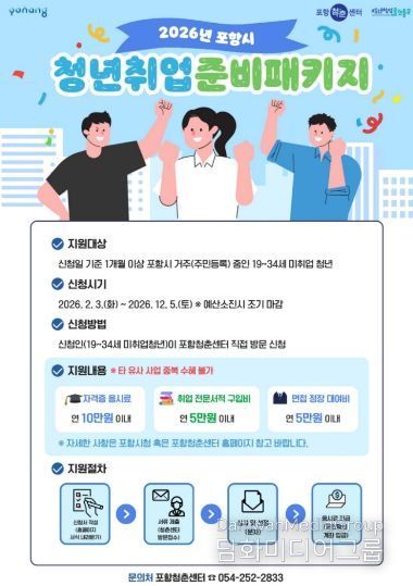 취업준비패키지 지원사업 포스터