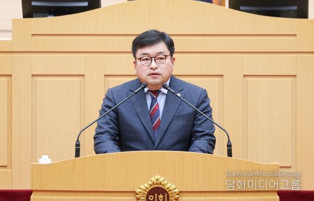 모정환 의원 함평 월야중학교 체육관 신축 촉구 5분 자유발언 사진