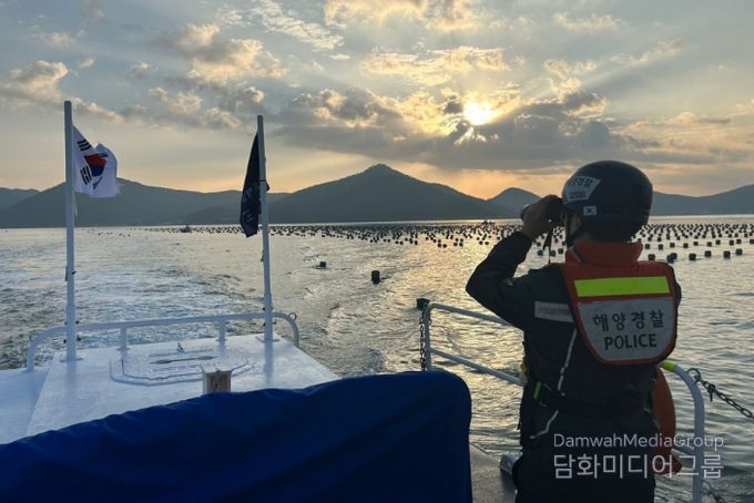 해상 순찰 중인 완도해경의 모습