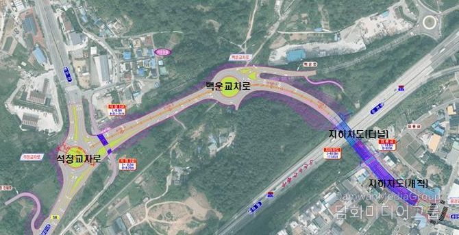 광양읍 용강지구~용강정수장 간 도시계획도로 개설공사 착공