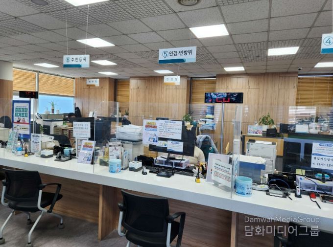 장항읍, 민원실서 순번대기표 시스템 운영