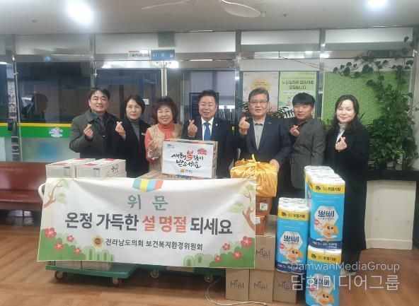 임지락 전라남도의원, 설 명절 앞두고 노인요양시설 찾아 명절 인사 전해