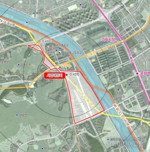 (구역도) 수서특정개발진흥지구