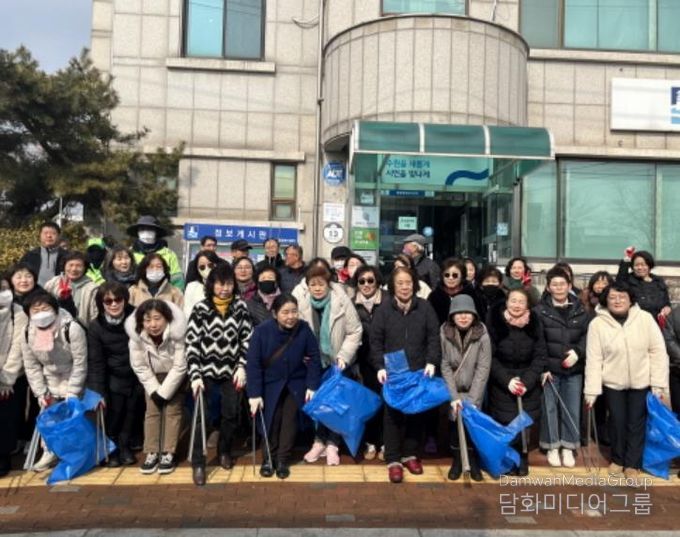 수원시 권선구 평동, 설맞이 ‘깨끗한 거리 만들기’ 일제 대청소 실시