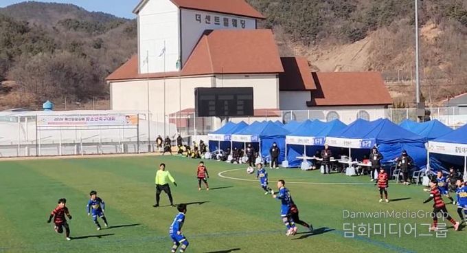 예산 윤봉길배 전국 유소년 축구대회 경기 모습