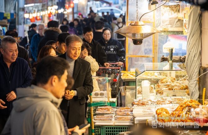 계양구, 설 맞이 전통시장 방문... 민생 현장 소통