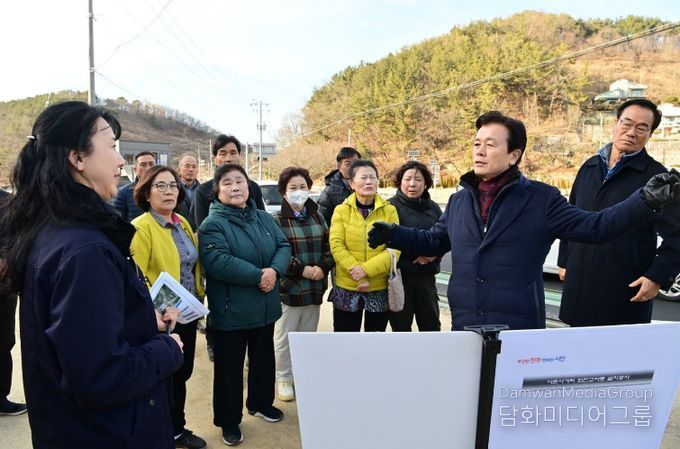 진주시, ‘집현면 사촌사거리 회전교차로’ 현장점검