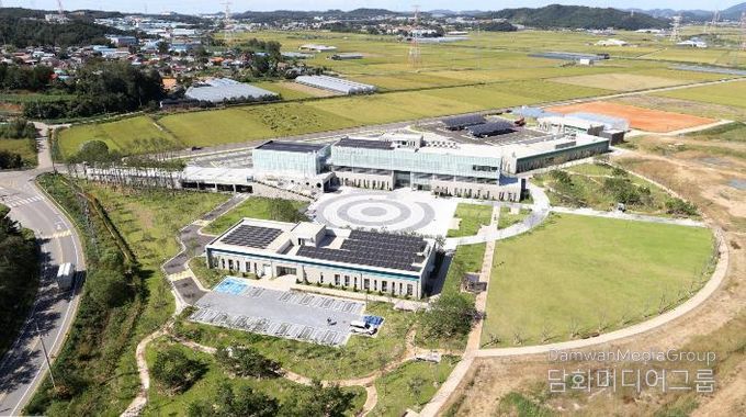 화성시 농업기술센터 상공 항공 촬영 사진