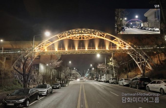 천공원 야간경관 개선사업 선정 보도육교