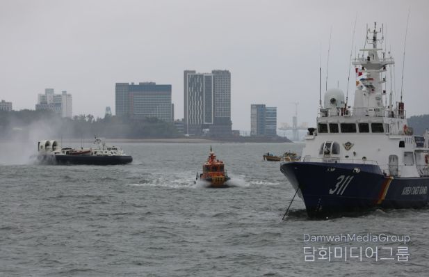 중부지방해양경찰청 해상훈련 모습