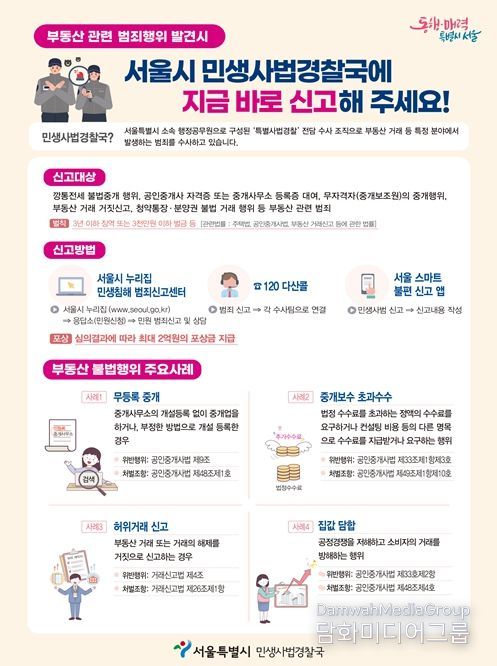 부동산 범죄신고 안내문