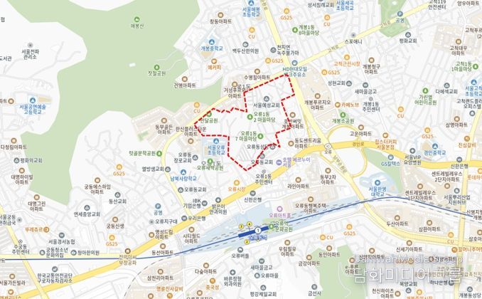 2026년 제1차 주택재개발 후보지 선정구역(구로구 개봉동 66-15/대상지 구역계는 선정위원회 조건이행 및 신속통합기획 등 계획수립 과정에서 변경될 수 있음)