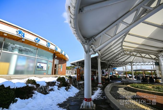 속초 척산족욕공원 전경