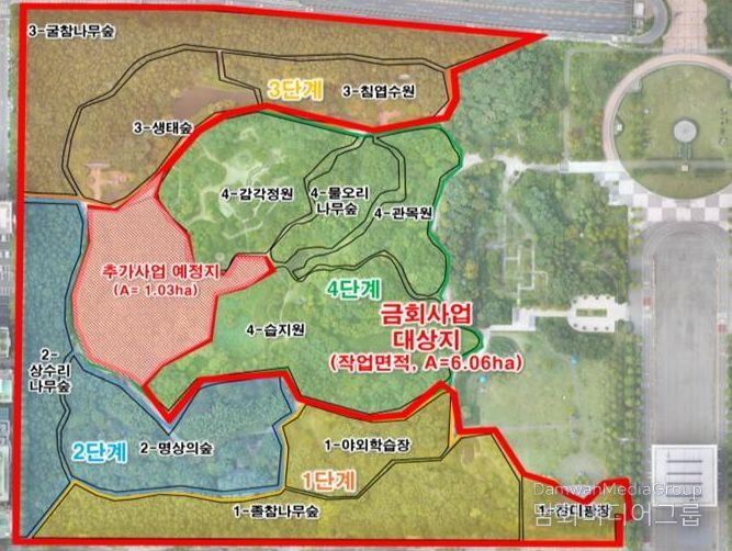 한밭수목원 서원, 도시 숲 생육환경 개선