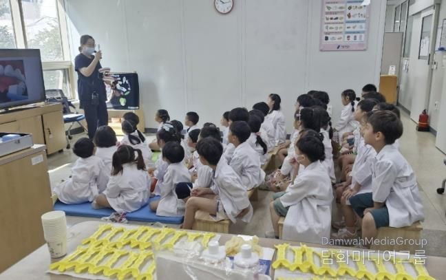 지난해 미취학 아동을 대상으로 진행한 구강건강교실