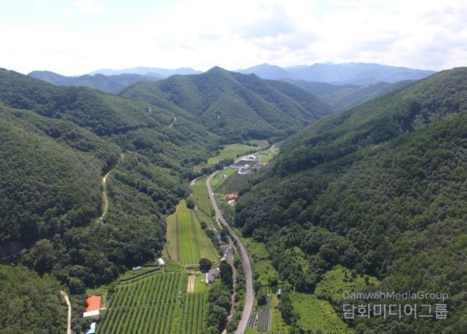 2020년 9월 선도산림경영단지로 최종 선정된 석계리 산림 전경.