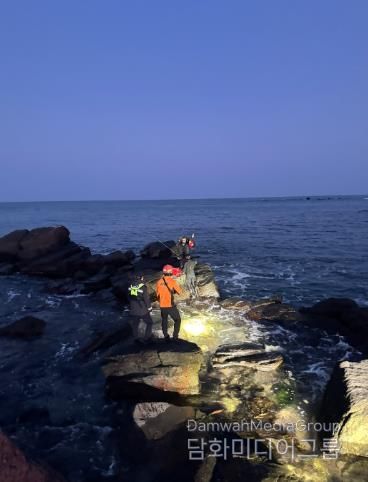 울산해경, 야간에 음주 후 바다에 빠진 익수자 2명 신속 구조
