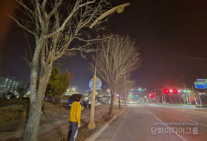 , 안전한 야간환경 조성을 위한 가로등 야간점검