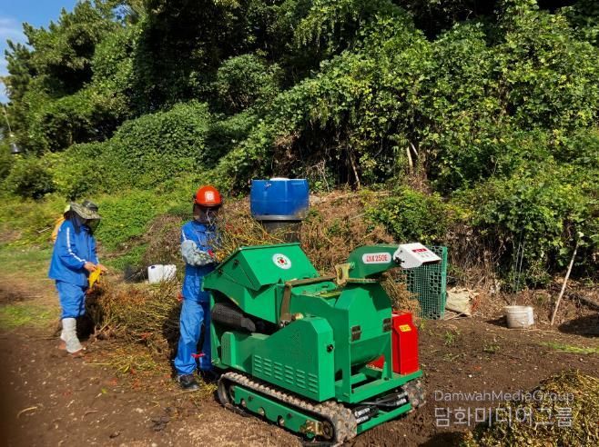 거제시, 산불재난 위기에 따른 영농부산물 파쇄지원단 운영 강화