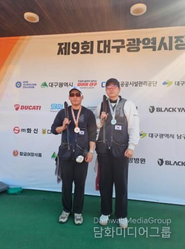 북구청 사격팀 박종하 김수영(대구시장배 대회)