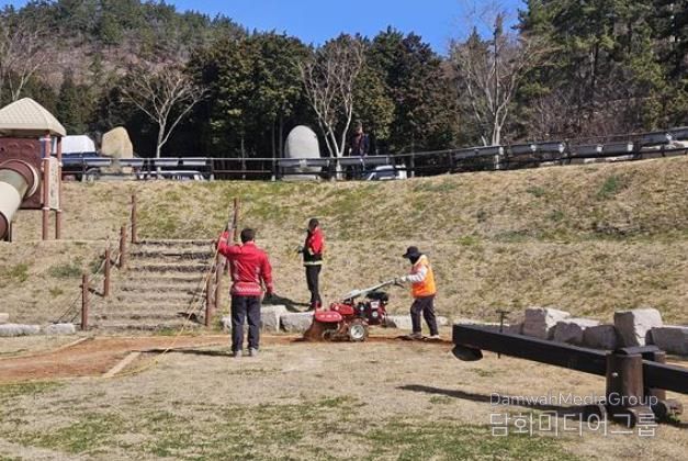 진도군, 춘분 맞아 운림산림욕장 환경정비