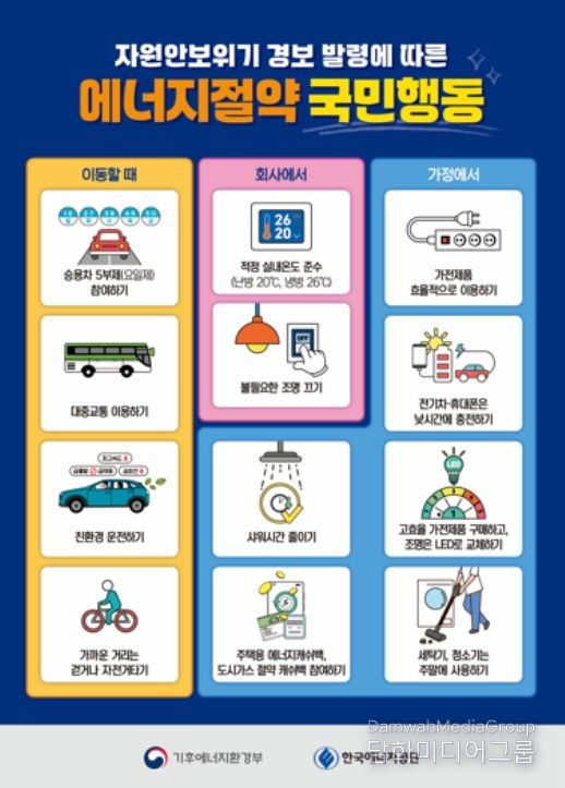 '에너지절약 거리캠페인' 홍보 리플렛