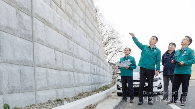 합천군 해빙기 급경사지 안전점검 실시