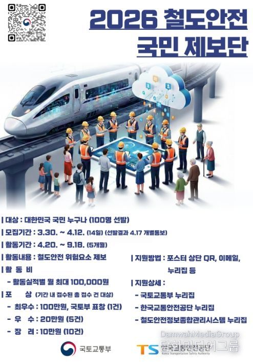 2026 철도안전 국민제보단 모집