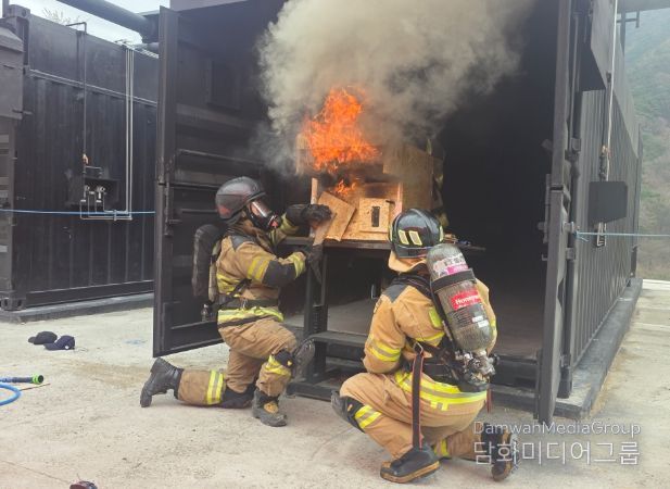 최신 실화재 훈련시설서 첫 정규 교육