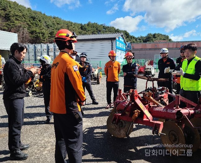 소방대원 대상 농업기계 사고 대응 교육