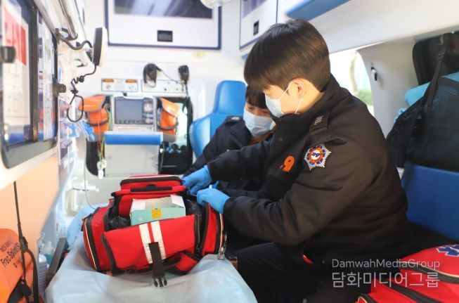 응급구조사 2급 양성반 구급차 동승실습