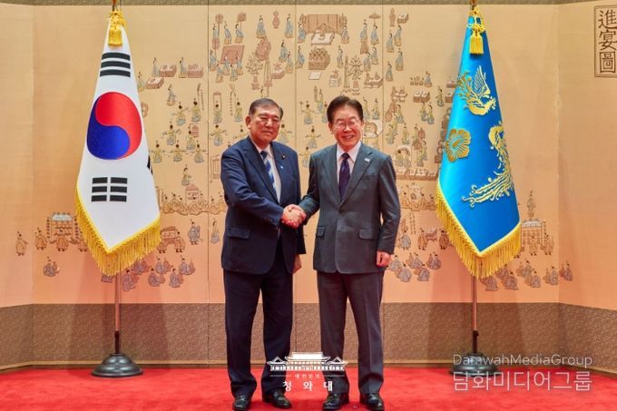 이시바 전 일본총리 오찬(청와대)