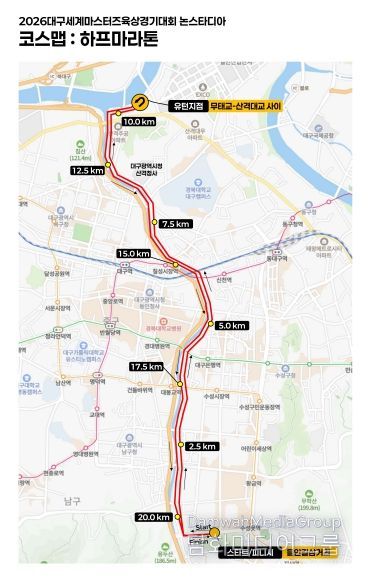 논스타디아 코스맵(하프마라톤)