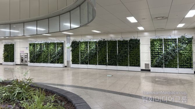 남양주시, 별내별가람역 실내정원 정비…공기정화 식물 900여 개 식재