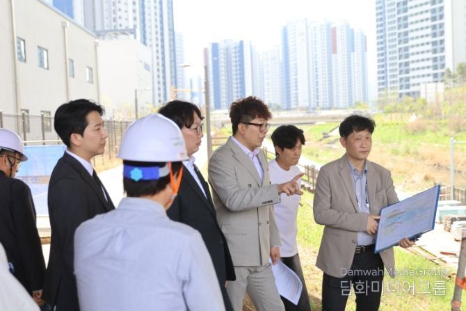 송승환 서구의장, 모경종 국회의원과 함께 계양천 연결사업 및 편의시설 조성 현장 점검 나서